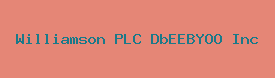 Williamson PLC DbEEBYOO Inc Logo