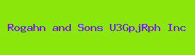 Rogahn and Sons U3GpjRph Inc Logo